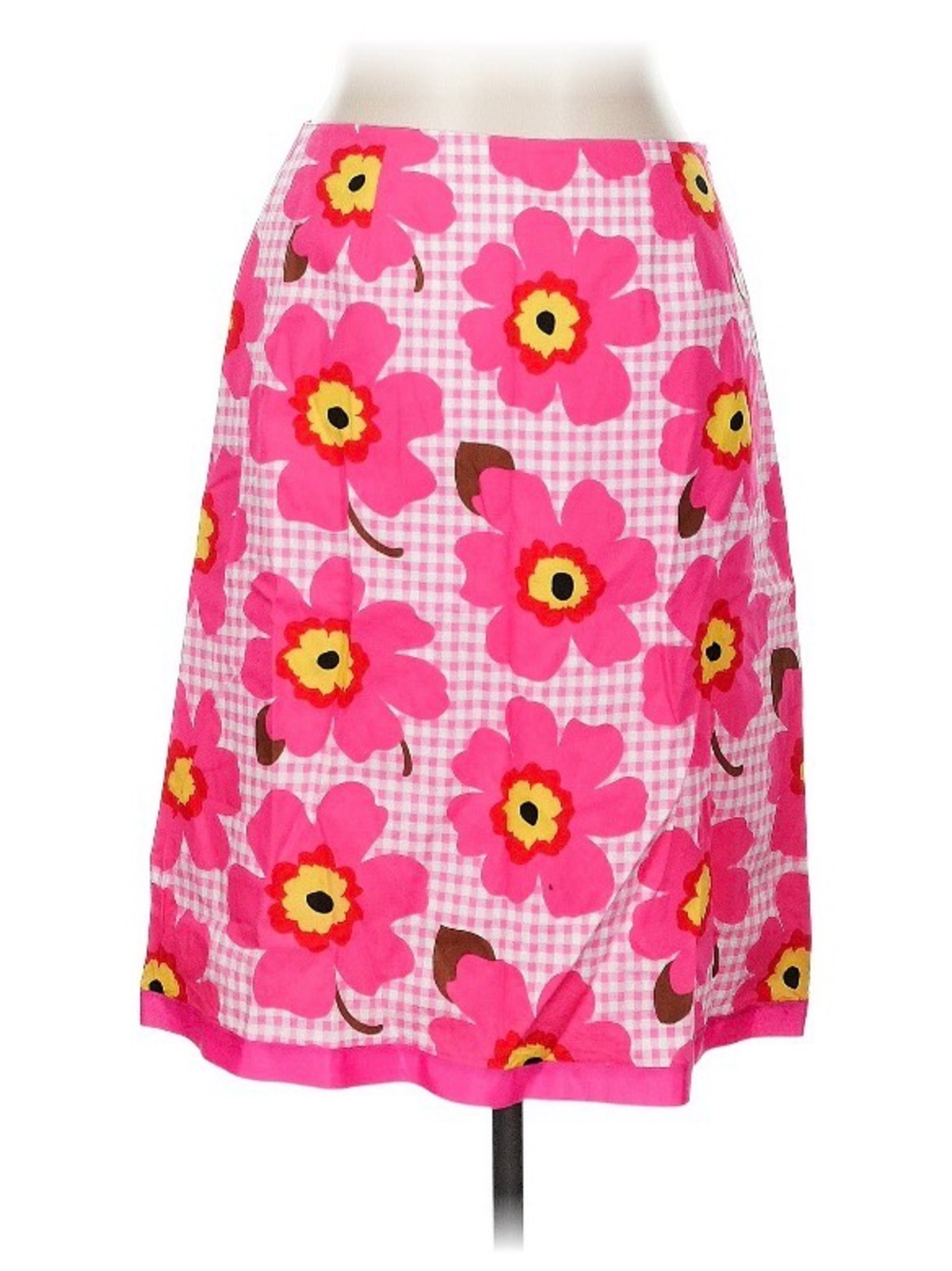 RARE Designer Pink Floral Skirt